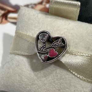 792039CZ Pandora Struck By Love Charm